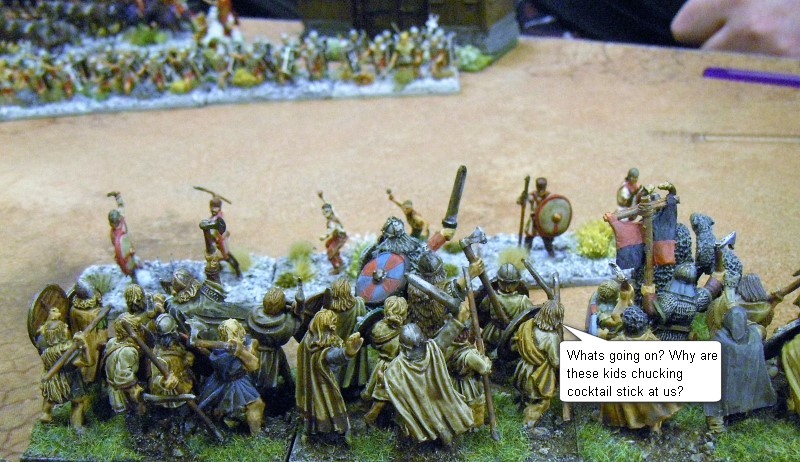 L'Art de la Guerre, Big Abona - The Roman World: Vikings vs Keith's Airfix MIR, 28mm