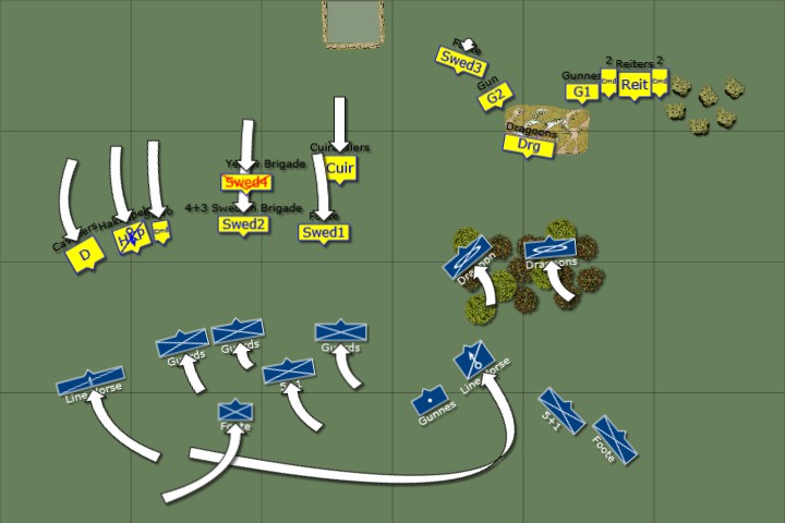 Battle Chronicler Map Swedish vs Louis XIV French