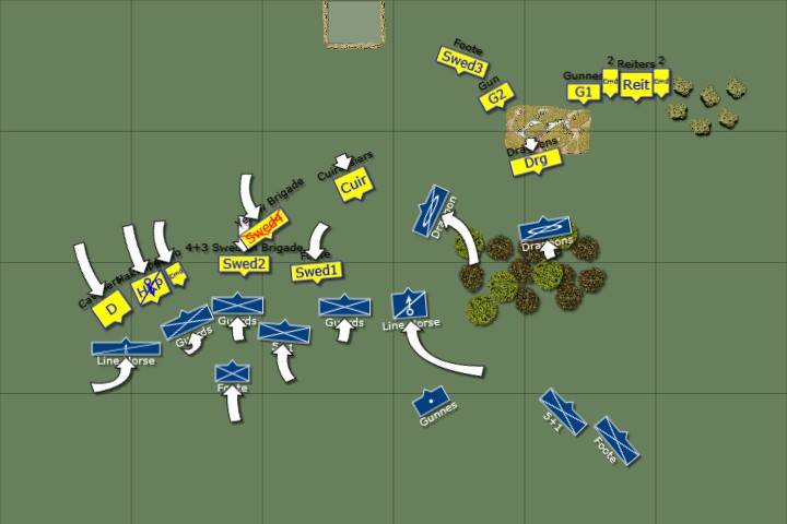 Battle Chronicler Map Swedish vs Louis XIV French