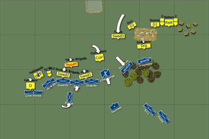 Battle Chronicler Map Swedish vs Louis XIV French