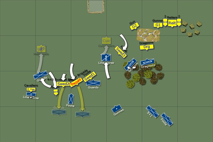 Battle Chronicler Map Swedish vs Louis XIV French