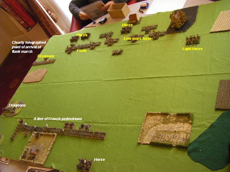 Battle deployment, FoGR Age of the Sun King: Later Louis XIV French vs Habsburg Austrian, 15mm