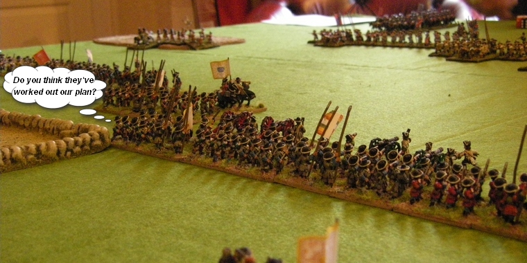 FoGR Age of the Sun King: Later Louis XIV French prepare to be charged by Habsburg Austrians, Essex Miniatures 15mm
