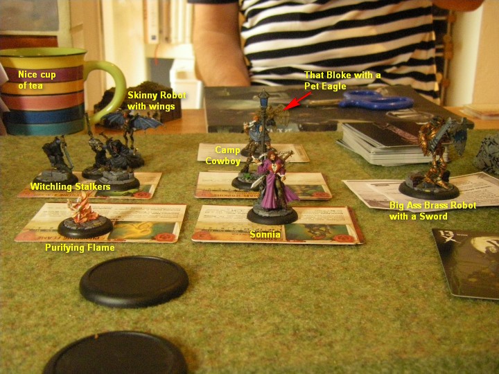 Malifaux, Arcanists vs Guild: Mei Feng Crew vs Sonia Cridd Crew, 32mm