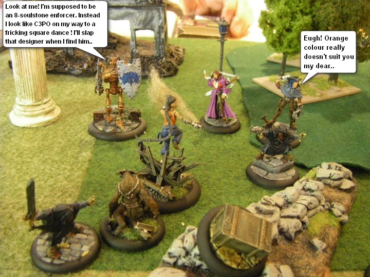 Malifaux, Arcanists vs Guild: Mei Feng Crew vs Sonia Cridd Crew, 32mm