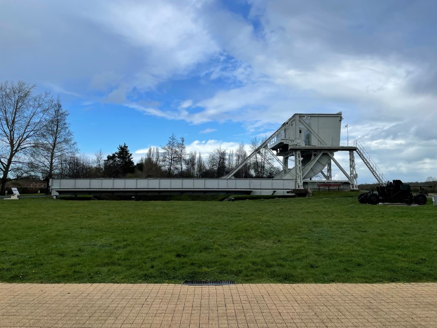 2023, tourism: Normandy Pegasus Bridge wargamers Italeri MDF